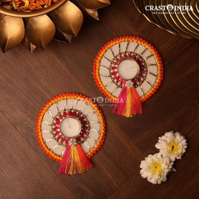 CRASTO INDIA HANDCRAFTED FESTIVE DIYA #79 (PAIR)