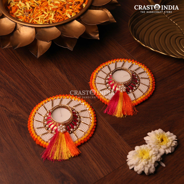 CRASTO INDIA HANDCRAFTED FESTIVE DIYA #79 (PAIR)