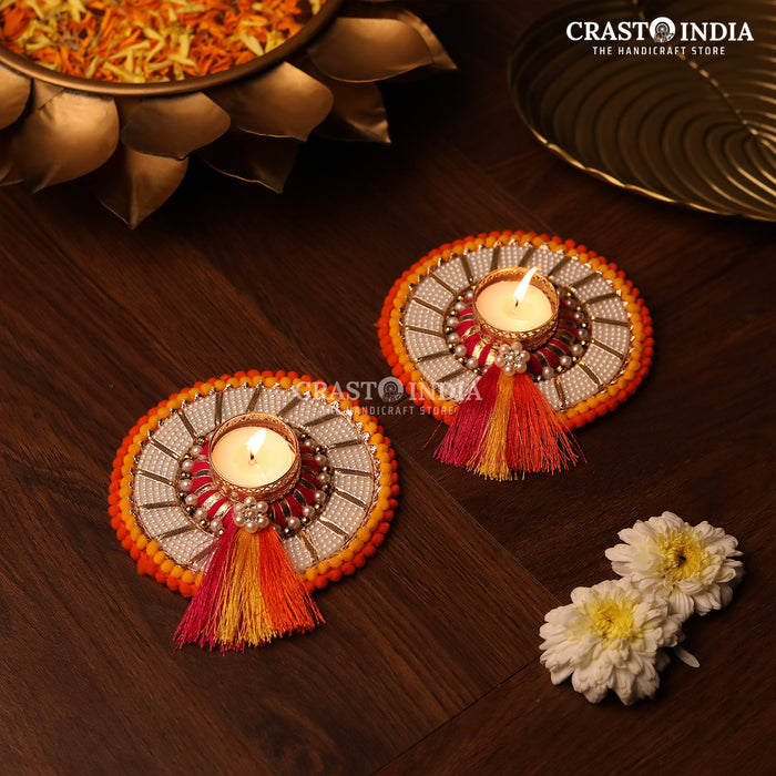 CRASTO INDIA HANDCRAFTED FESTIVE DIYA #79 (PAIR)