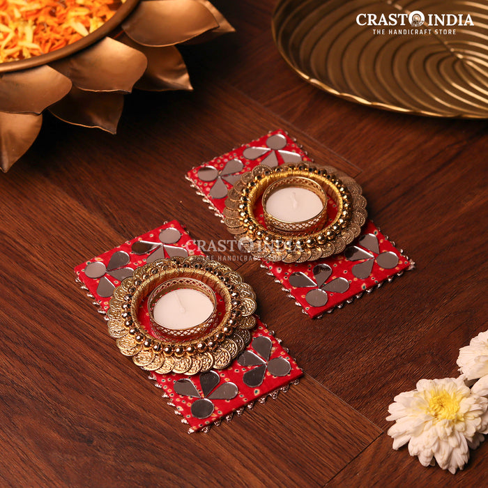 CRASTO INDIA HANDCRAFTED FESTIVE DIYA #82 (PAIR)