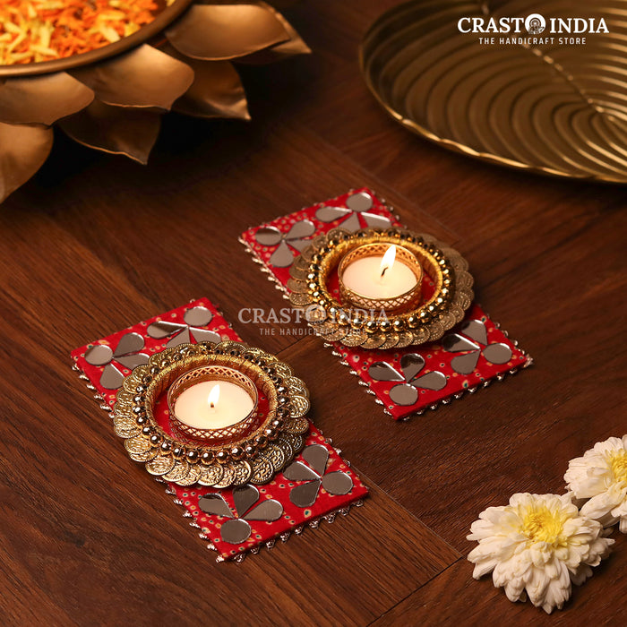 CRASTO INDIA HANDCRAFTED FESTIVE DIYA #82 (PAIR)