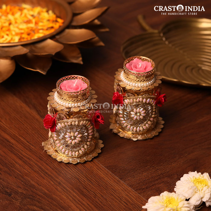 CRASTO INDIA HANDCRAFTED FESTIVE DIYA #84 (PAIR)