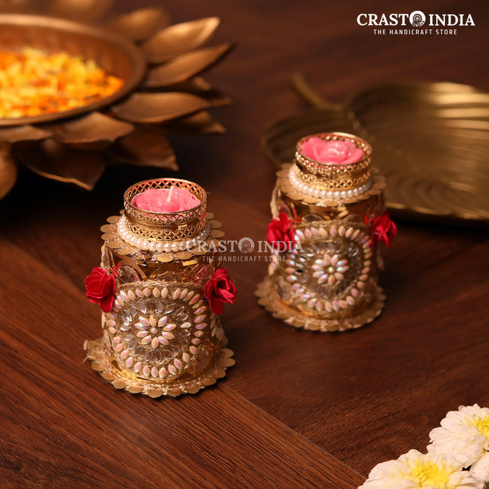 CRASTO INDIA HANDCRAFTED FESTIVE DIYA #84 (PAIR)