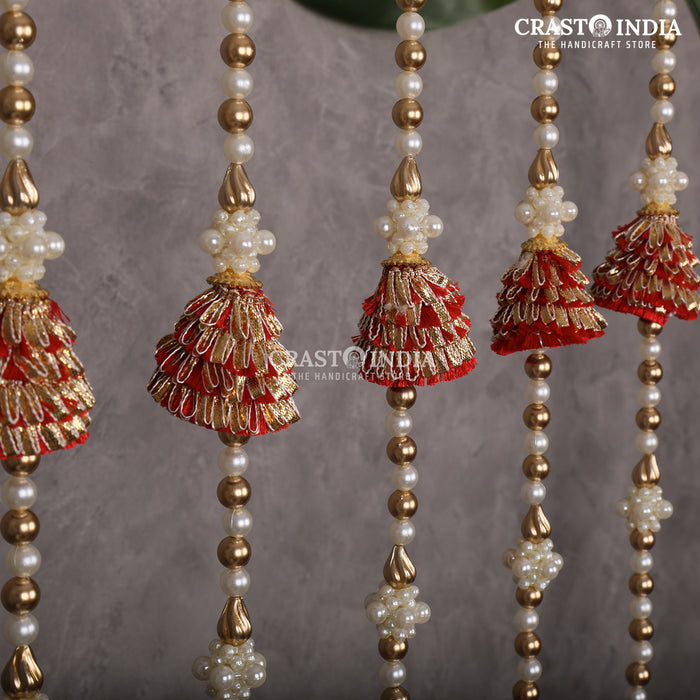 CRASTO INDIA HANDCRAFTED FESTIVE SIDE-HANGINGS #36 (PACK OF 6)