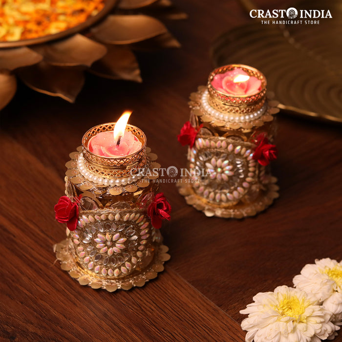 CRASTO INDIA HANDCRAFTED FESTIVE DIYA #84 (PAIR)