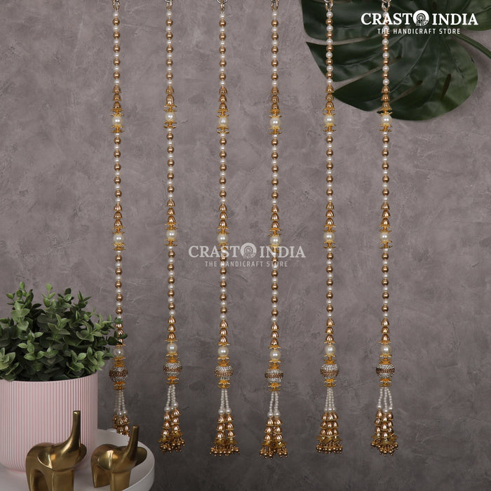 CRASTO INDIA HANDCRAFTED FESTIVE SIDE-HANGINGS #30 (PACK of 6)