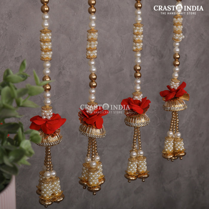 CRASTO INDIA HANDCRAFTED FESTIVE SIDE-HANGINGS #32 (PACK OF 6)