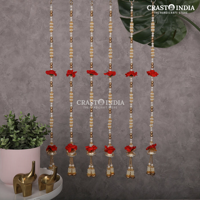 CRASTO INDIA HANDCRAFTED FESTIVE SIDE-HANGINGS #32 (PACK OF 6)