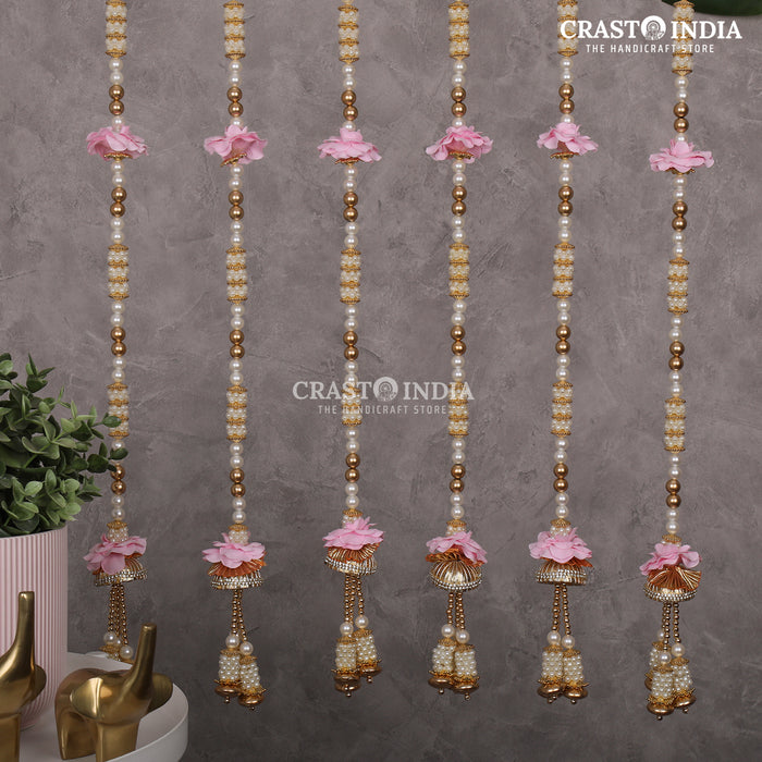 CRASTO INDIA HANDCRAFTED FESTIVE SIDE-HANGINGS #32 (PACK OF 6)