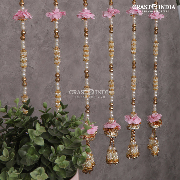 CRASTO INDIA HANDCRAFTED FESTIVE SIDE-HANGINGS #32 (PACK OF 6)