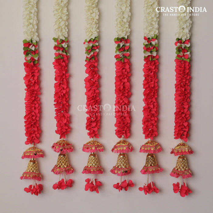 1 PAIR - CRASTO INDIA HANDCRAFTED FESTIVE SIDE-HANGINGS #61