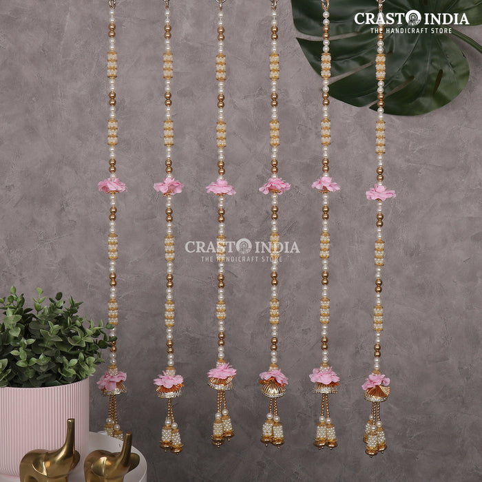 CRASTO INDIA HANDCRAFTED FESTIVE SIDE-HANGINGS #32 (PACK OF 6)