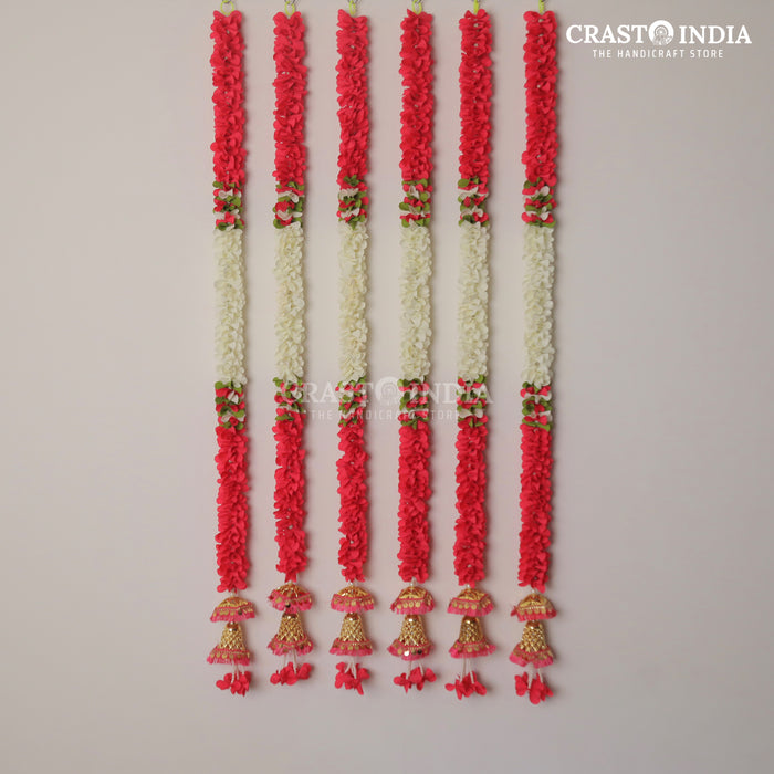 1 PAIR - CRASTO INDIA HANDCRAFTED FESTIVE SIDE-HANGINGS #61