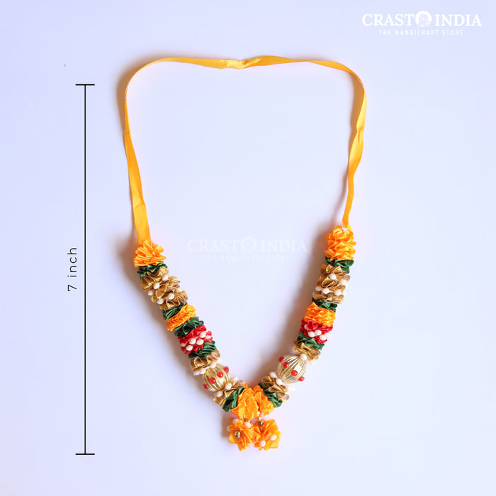 CRASTO INDIA HANDCRAFTED GAJAKARNA RIBBON GARLAND (1 PC) YELLOW