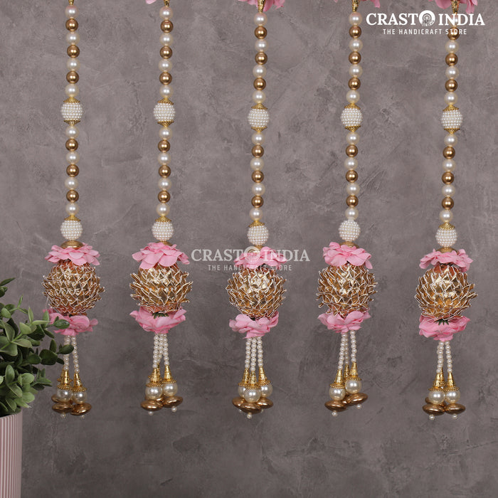 CRASTO INDIA HANDCRAFTED FESTIVE SIDE-HANGINGS #40 (PACK OF 6)