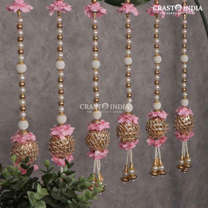 CRASTO INDIA HANDCRAFTED FESTIVE SIDE-HANGINGS #40 (PACK OF 6)