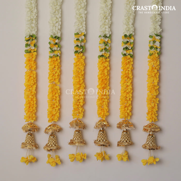 1 PAIR - CRASTO INDIA HANDCRAFTED FESTIVE SIDE-HANGINGS #61