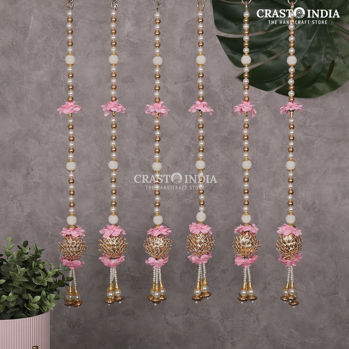 CRASTO INDIA HANDCRAFTED FESTIVE SIDE-HANGINGS #40 (PACK OF 6)