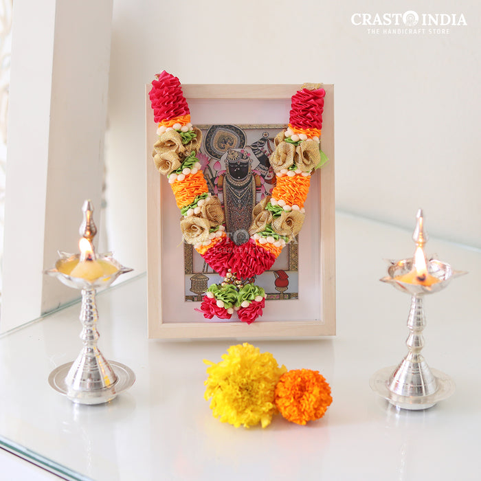 CRASTO INDIA HANDCRAFTED RUDRAPRIYA RIBBON GARLAND (AVAILABLE IN 4 SIZES)