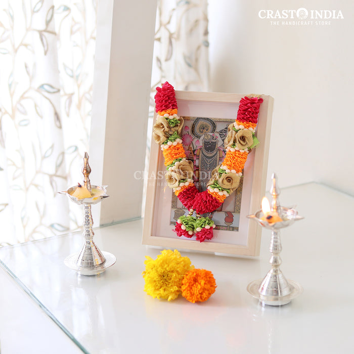 CRASTO INDIA HANDCRAFTED RUDRAPRIYA RIBBON GARLAND (AVAILABLE IN 4 SIZES)