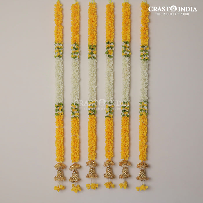 1 PAIR - CRASTO INDIA HANDCRAFTED FESTIVE SIDE-HANGINGS #61