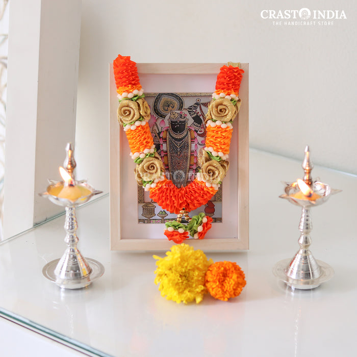 CRASTO INDIA HANDCRAFTED RUDRAPRIYA RIBBON GARLAND (AVAILABLE IN 4 SIZES)