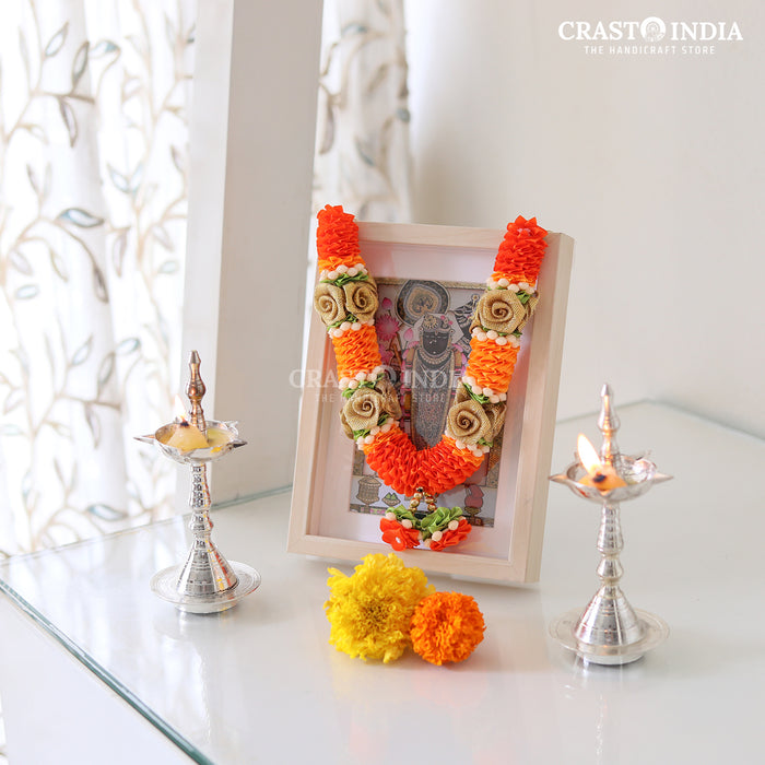 CRASTO INDIA HANDCRAFTED RUDRAPRIYA RIBBON GARLAND (AVAILABLE IN 4 SIZES)