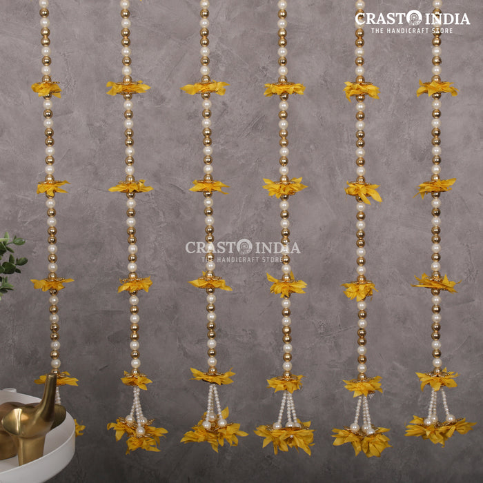 CRASTO INDIA HANDCRAFTED FESTIVE SIDE-HANGINGS #45 (PACK OF 6)