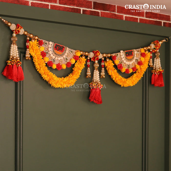 CRASTO INDIA HANDCRAFTED FESTIVE TORAN #0176 (1 PC)