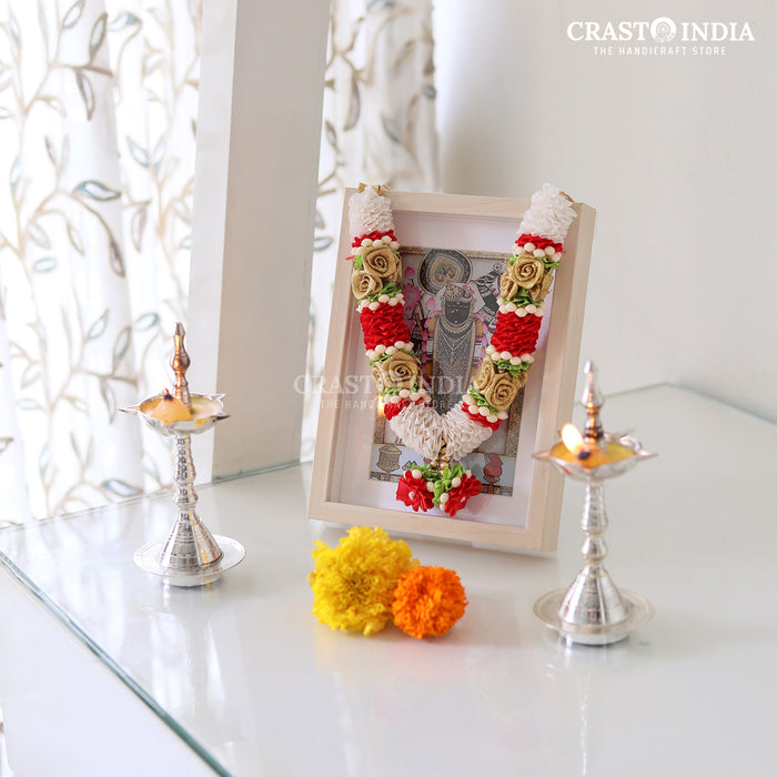 CRASTO INDIA HANDCRAFTED RUDRAPRIYA RIBBON GARLAND (AVAILABLE IN 4 SIZES)