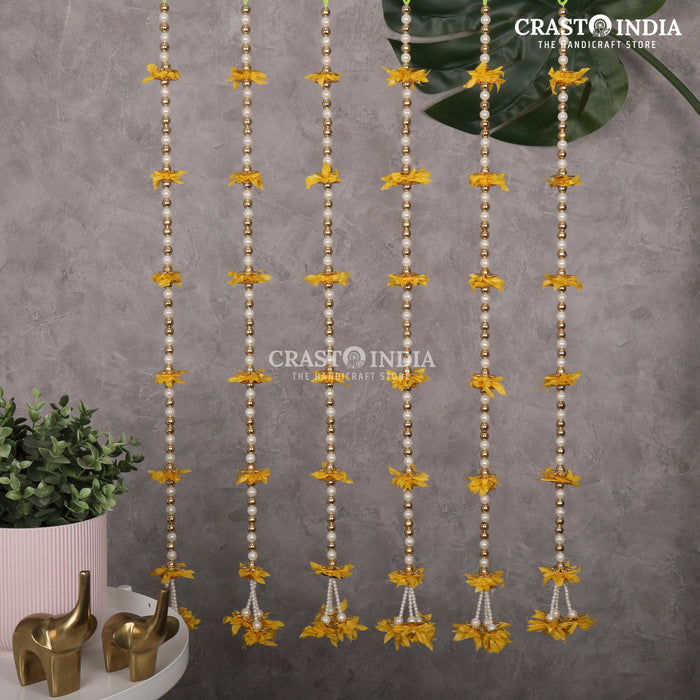 CRASTO INDIA HANDCRAFTED FESTIVE SIDE-HANGINGS #45 (PACK OF 6)