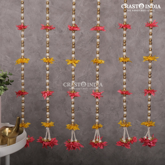 CRASTO INDIA HANDCRAFTED FESTIVE SIDE-HANGINGS #45 (PACK OF 6)