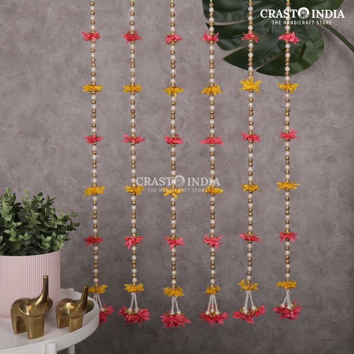 CRASTO INDIA HANDCRAFTED FESTIVE SIDE-HANGINGS #45 (PACK OF 6)