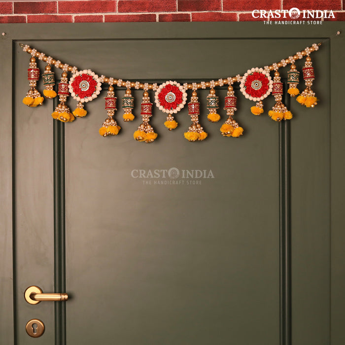 CRASTO INDIA HANDCRAFTED FESTIVE TORAN #0179 (1 PC)