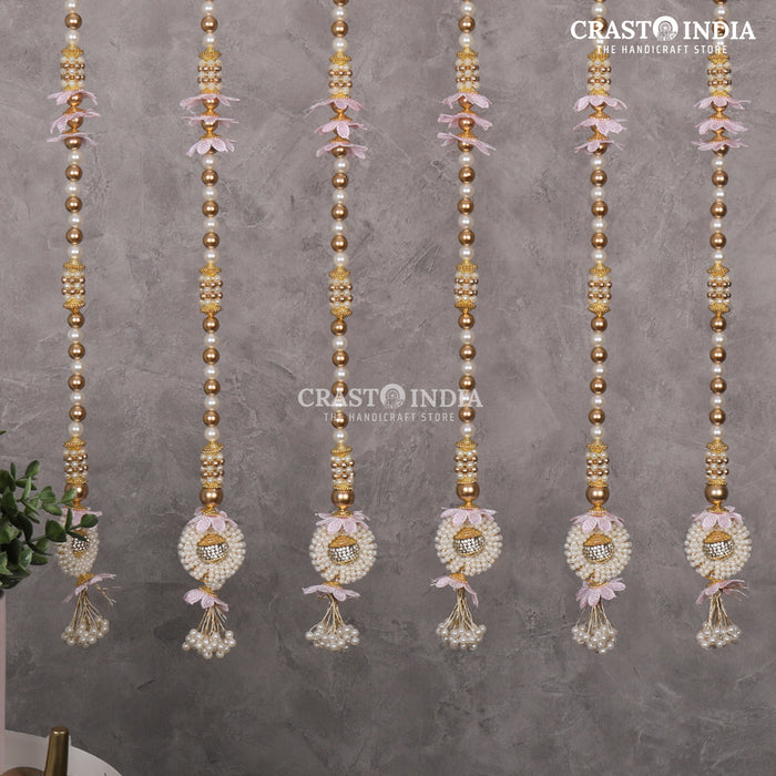 CRASTO INDIA HANDCRAFTED FESTIVE SIDE-HANGINGS #34 (PACK OF 6)