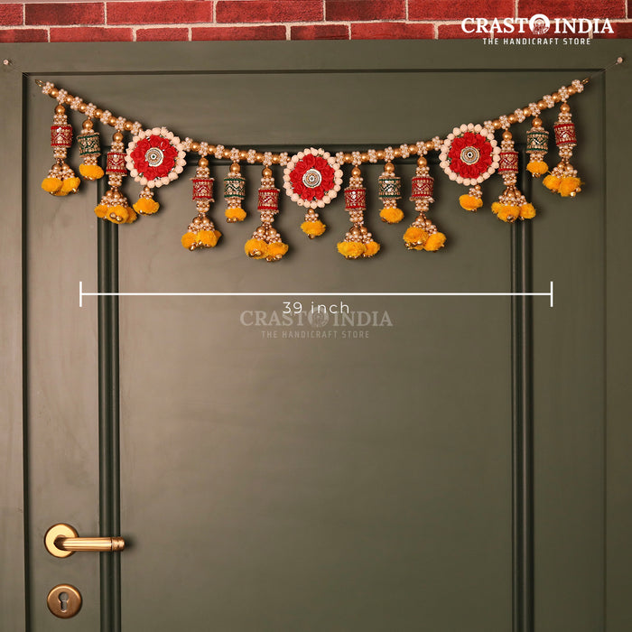 CRASTO INDIA HANDCRAFTED FESTIVE TORAN #0179 (1 PC)