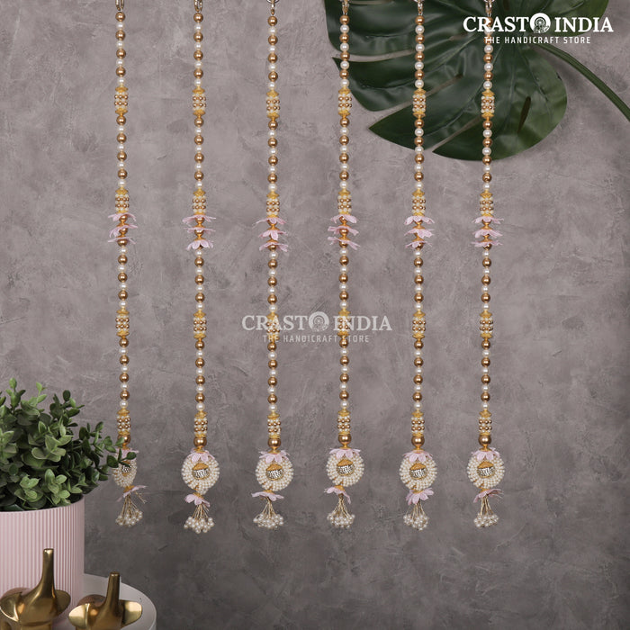 CRASTO INDIA HANDCRAFTED FESTIVE SIDE-HANGINGS #34 (PACK OF 6)