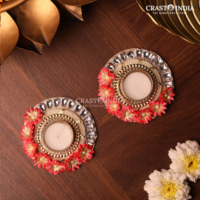 CRASTO INDIA HANDCRAFTED FESTIVE DIYA #73 (PAIR)