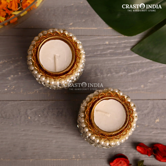 CRASTO INDIA HANDCRAFTED FESTIVE DIYA #46 (PAIR)