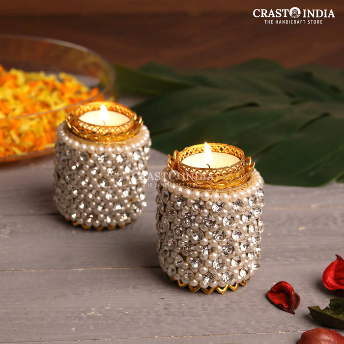 CRASTO INDIA HANDCRAFTED FESTIVE DIYA #46 (PAIR)