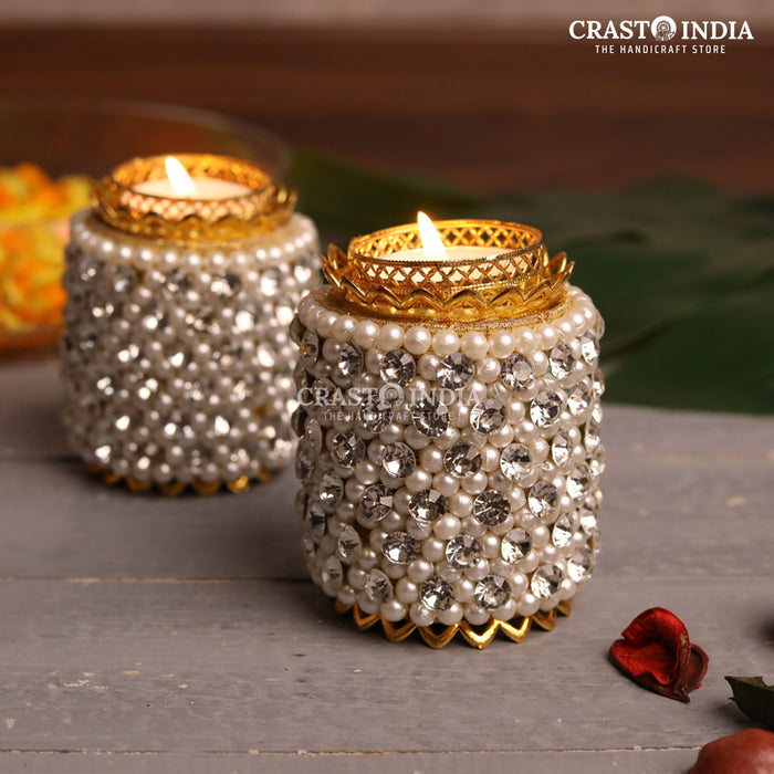 CRASTO INDIA HANDCRAFTED FESTIVE DIYA #46 (PAIR)