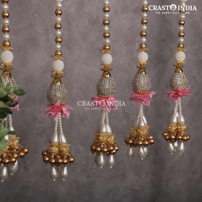 CRASTO INDIA HANDCRAFTED FESTIVE SIDE-HANGINGS #38 (PACK OF 6)