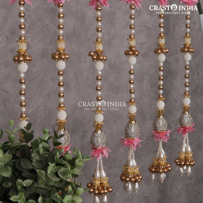 CRASTO INDIA HANDCRAFTED FESTIVE SIDE-HANGINGS #38 (PACK OF 6)