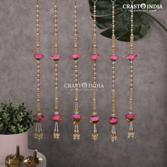 CRASTO INDIA HANDCRAFTED FESTIVE SIDE-HANGINGS #35 (PACK OF 6)