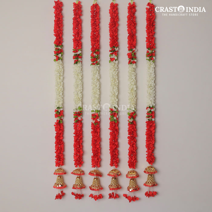 1 PAIR - CRASTO INDIA HANDCRAFTED FESTIVE SIDE-HANGINGS #61