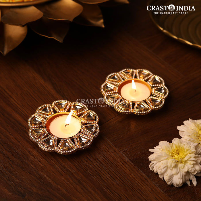 CRASTO INDIA HANDCRAFTED FESTIVE DIYA #74 (PAIR)