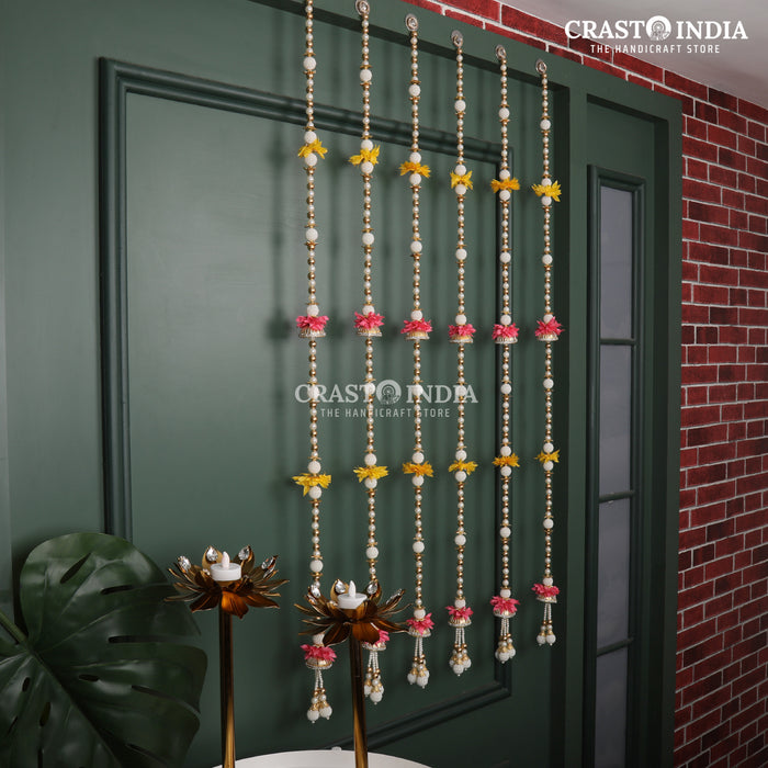 CRASTO INDIA HANDCRAFTED FESTIVE SIDE-HANGINGS #42 (PACK OF 6)