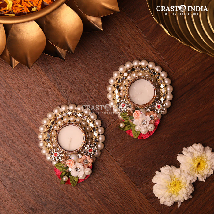 CRASTO INDIA HANDCRAFTED FESTIVE DIYA #75 (PAIR)