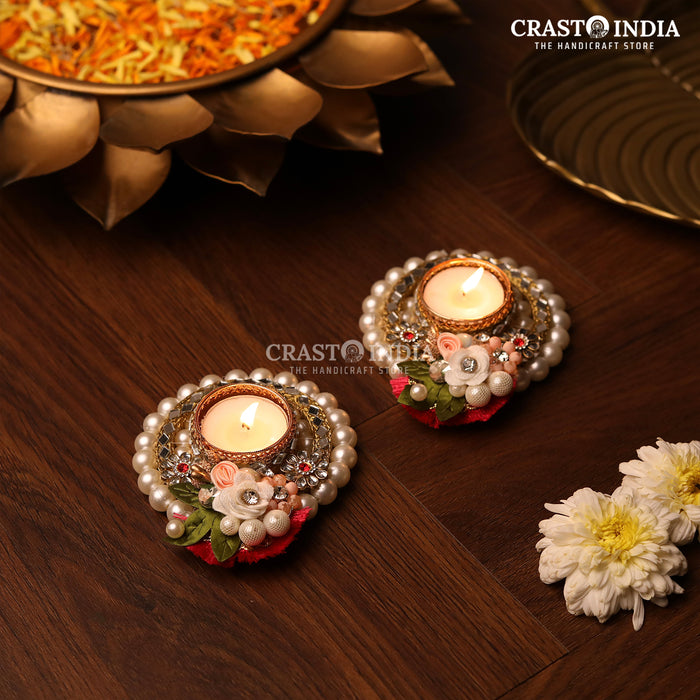 CRASTO INDIA HANDCRAFTED FESTIVE DIYA #75 (PAIR)