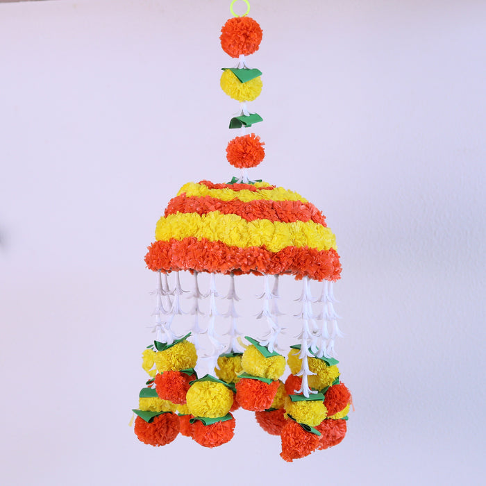 CRASTOINDIA HANDCRAFTED SMALL JHUMAR HANGING CHATRA  NO 2 (1 PC)